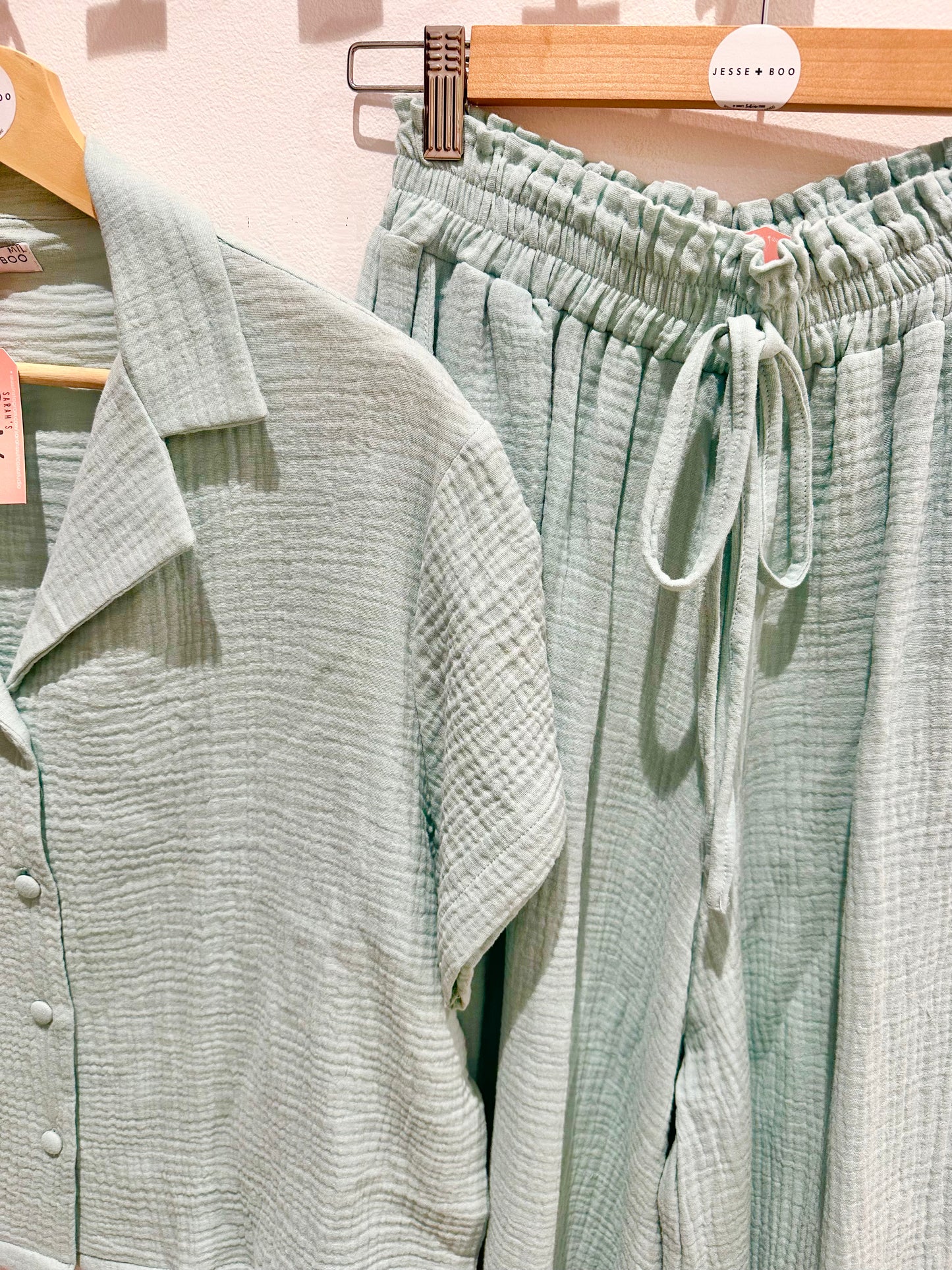 *SALE* Mint 100% Cotton Wide Leg trouser Co Ord