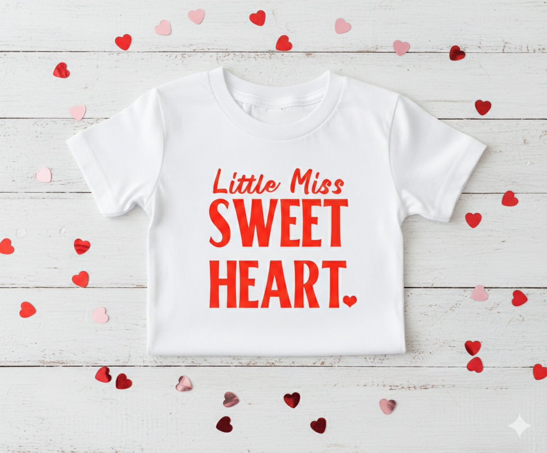 Little Miss Sweet Heart T Shirt