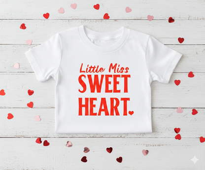 Little Miss Sweet Heart T Shirt