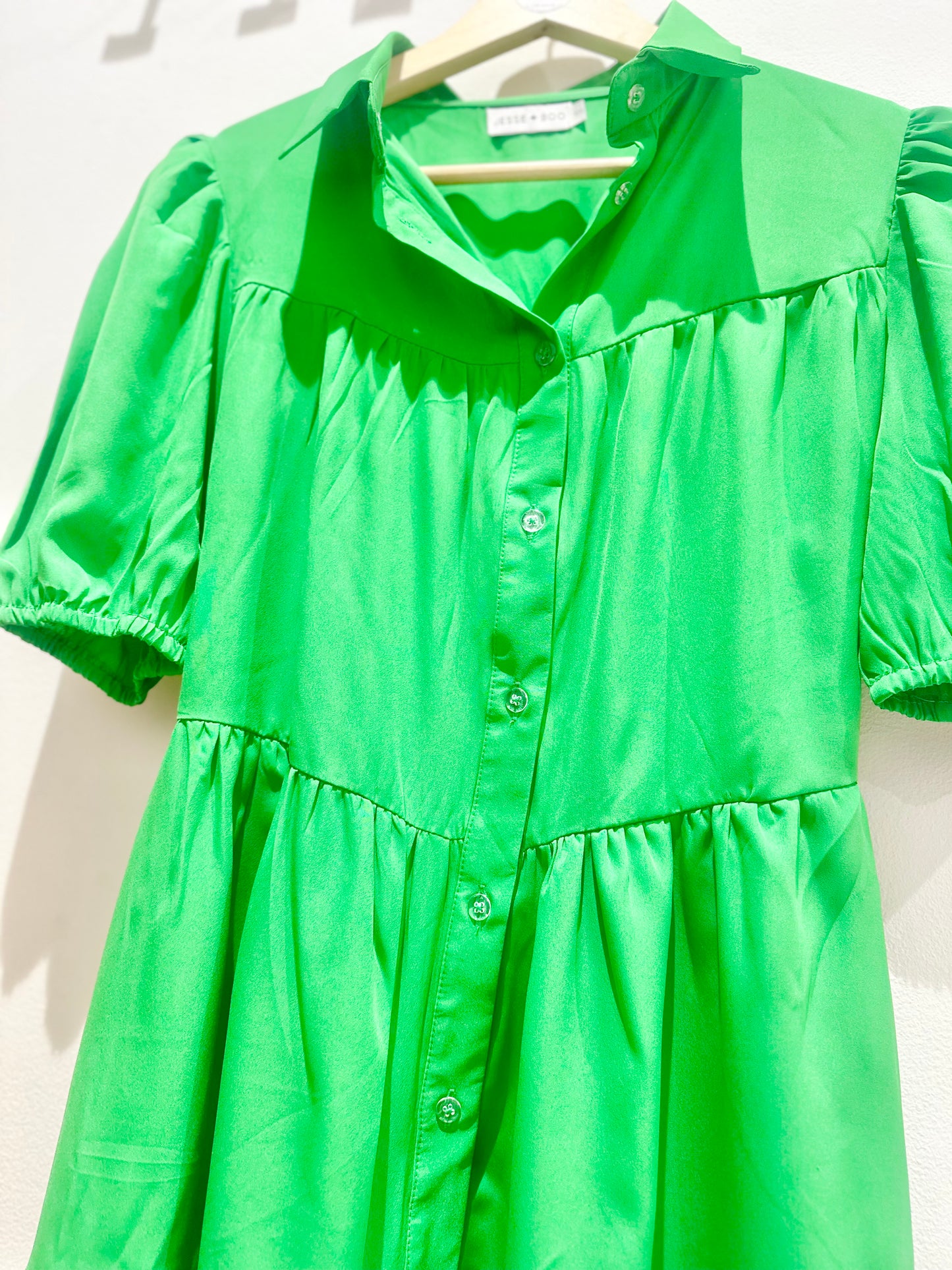 Green Shirt Dress