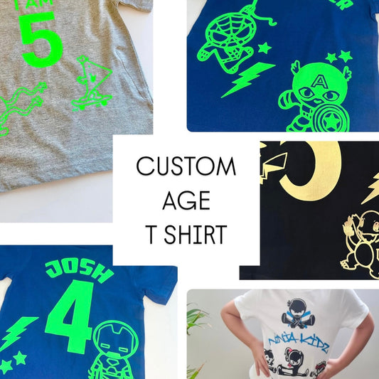 Custom Age Kids T Shirt