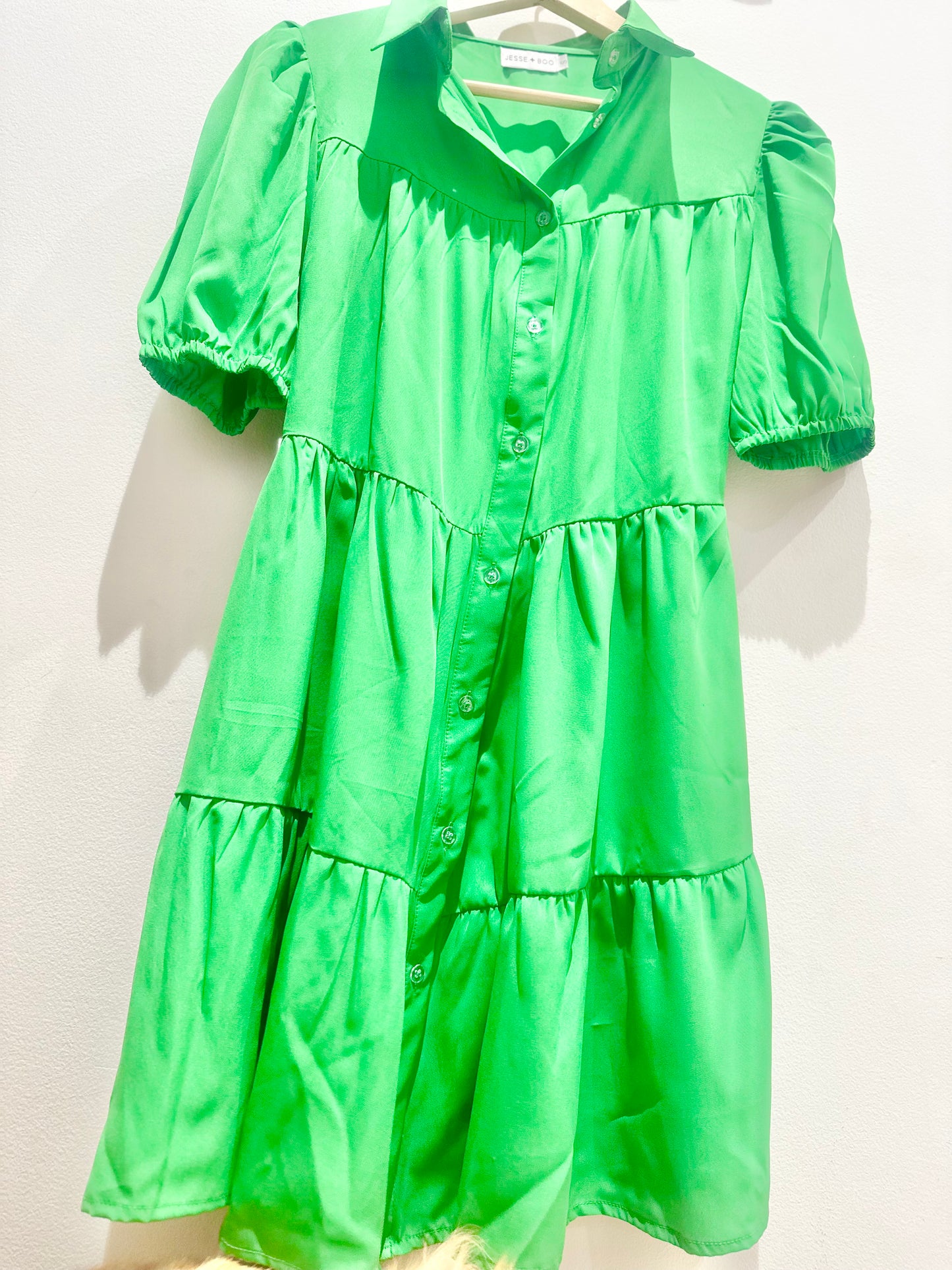 Green Shirt Dress