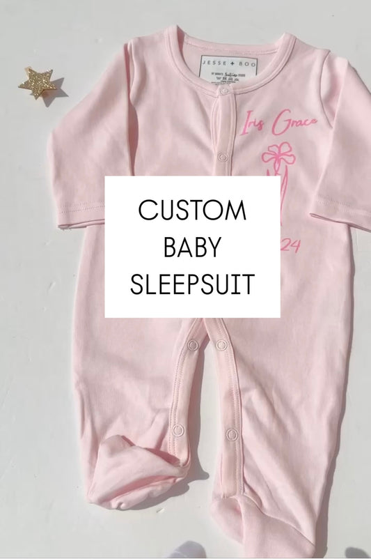 Custom Baby Sleepsuit