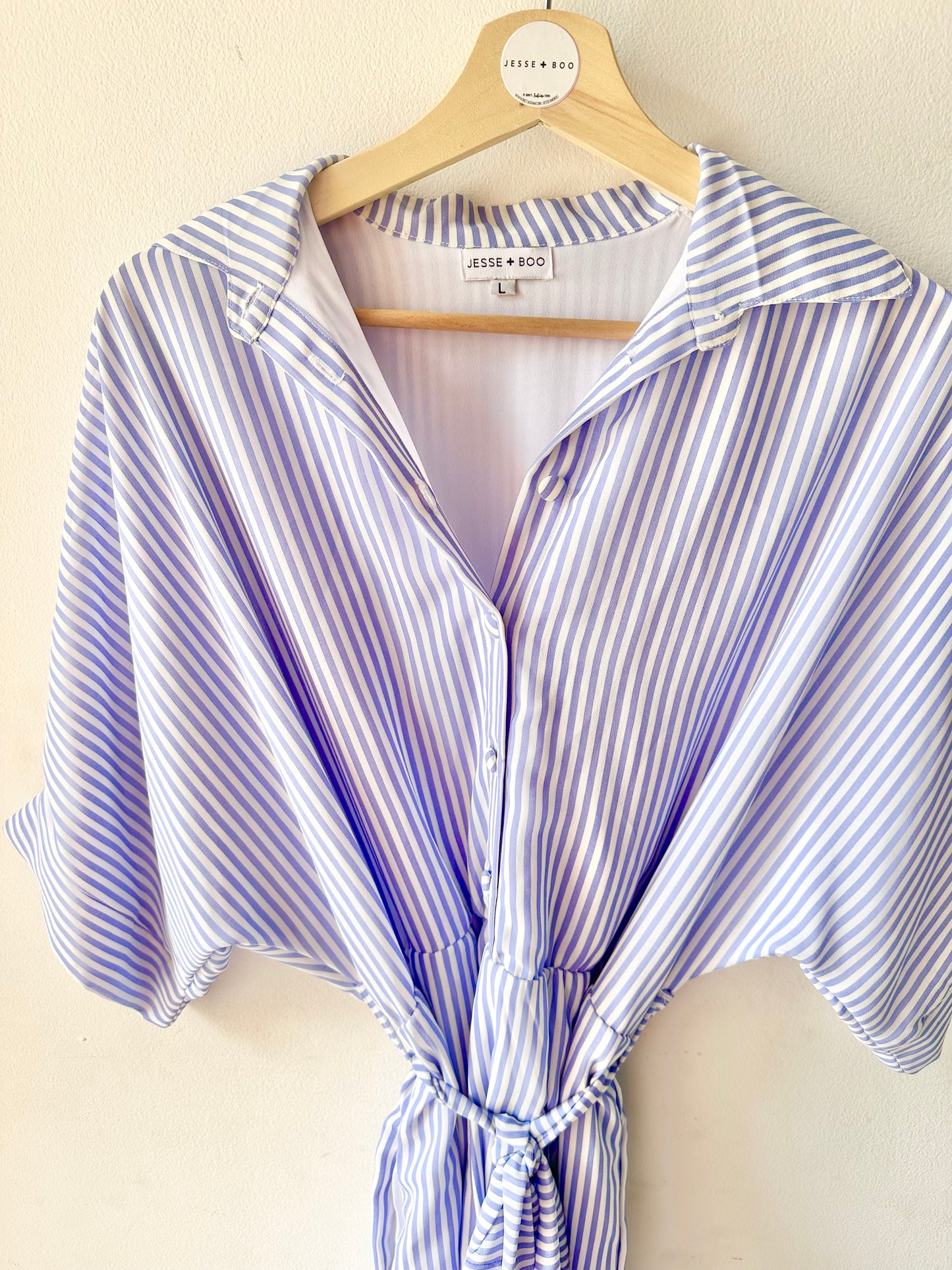 *SALE* Stripe shirt style playsuit