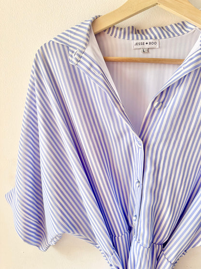 *SALE* Stripe shirt style playsuit