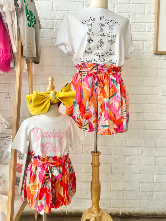 *SALE* Kids Tropical Satin Shorts