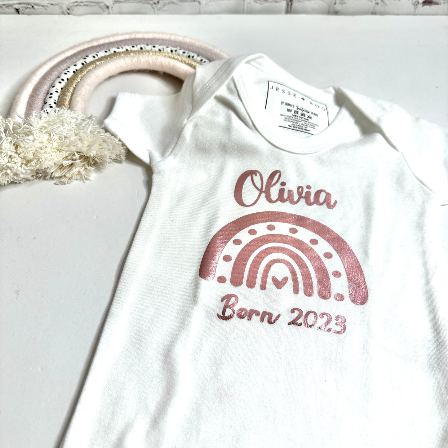 Rose Scripted Name Vest