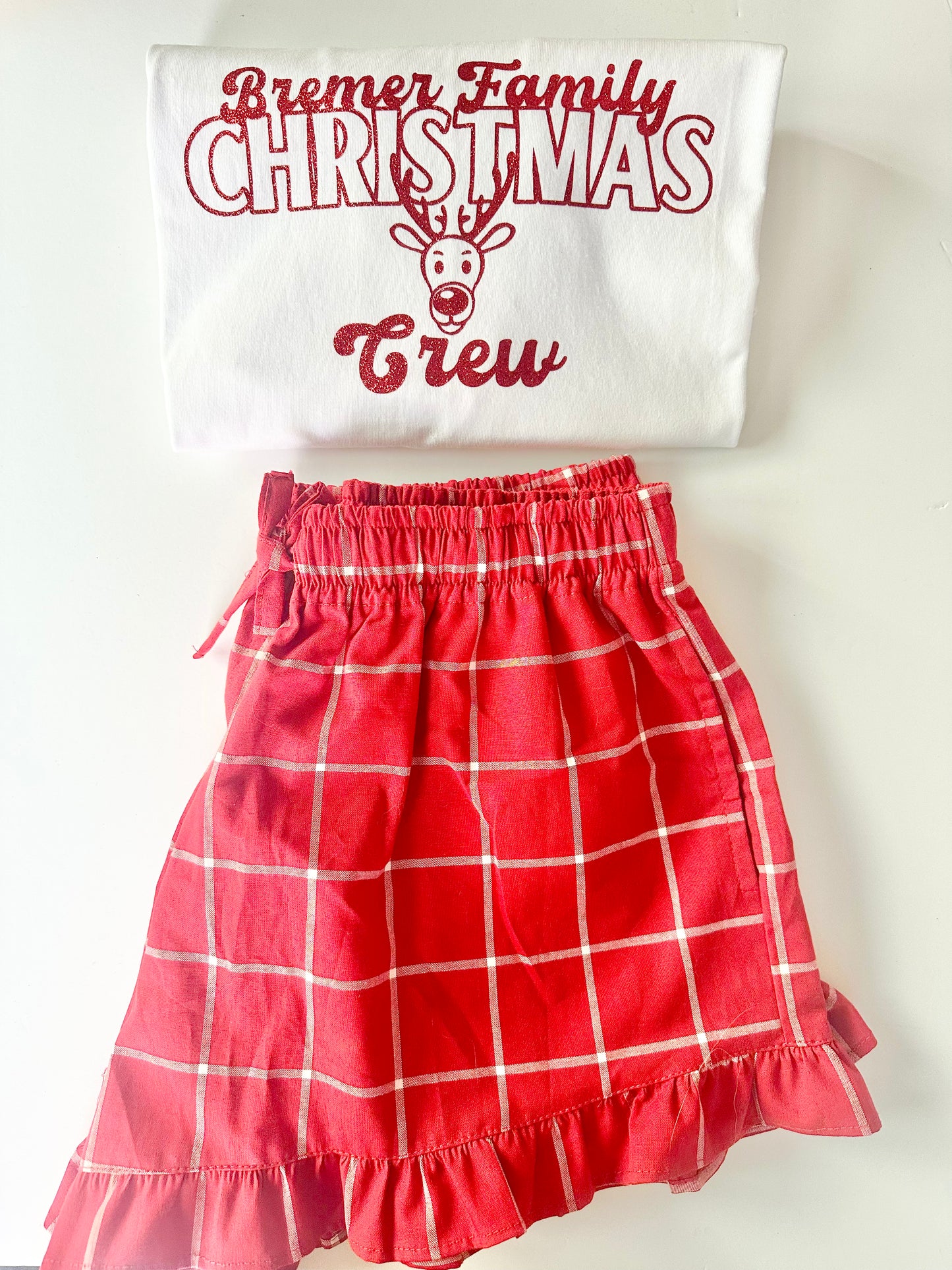 Personalised Family name Christmas Crew PJ Set