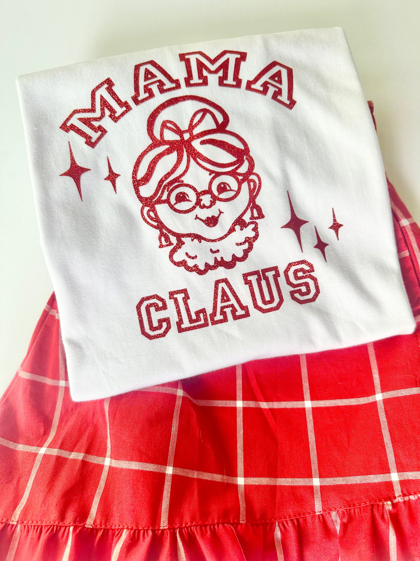MAMA and PAPA Short Sleeve 'Claus' T Shirt PJ sets