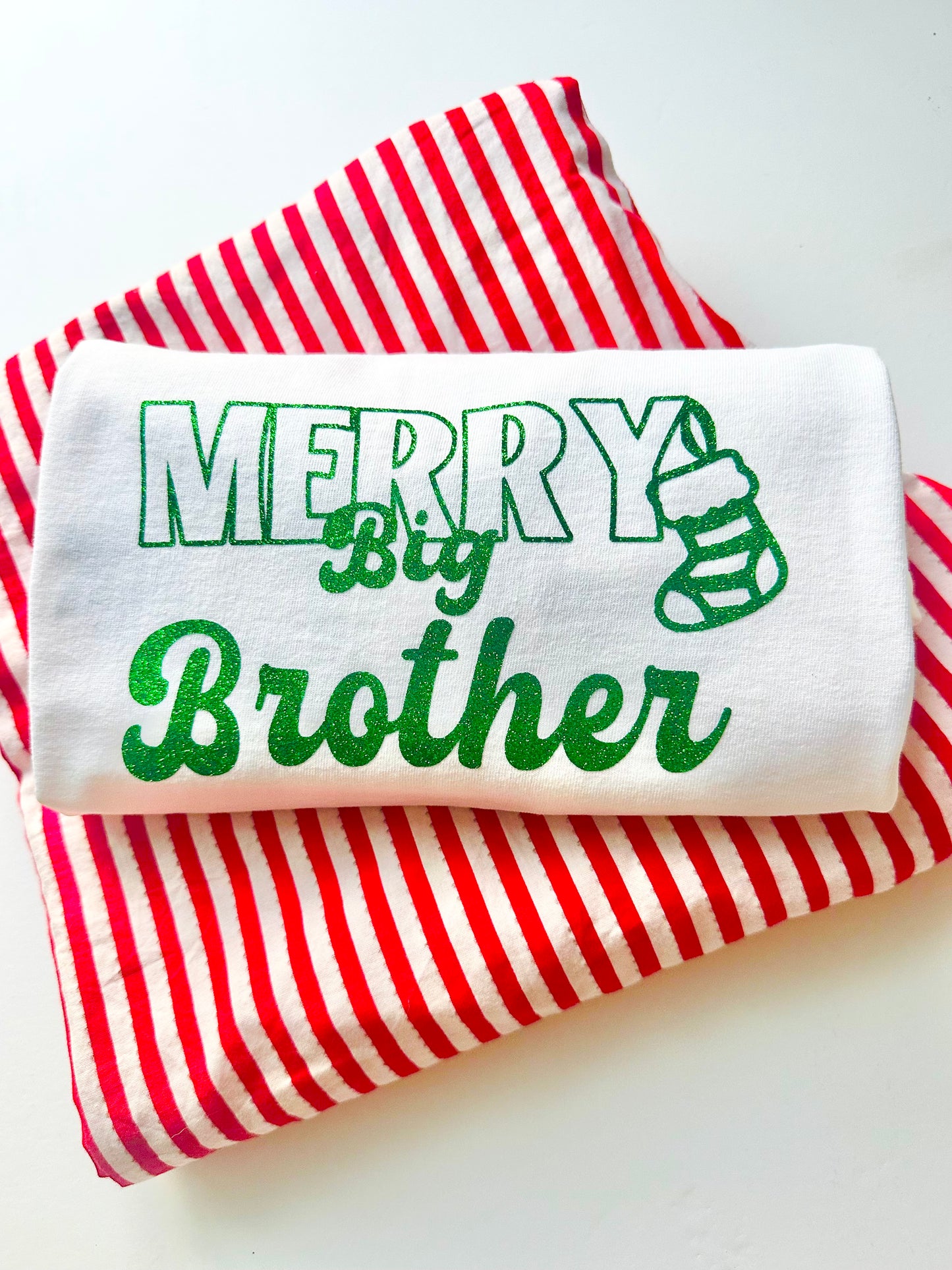 MUMMY / DADDY Matching Short Sleeve 'Sibling design' T Shirt STRIPE PJ sets