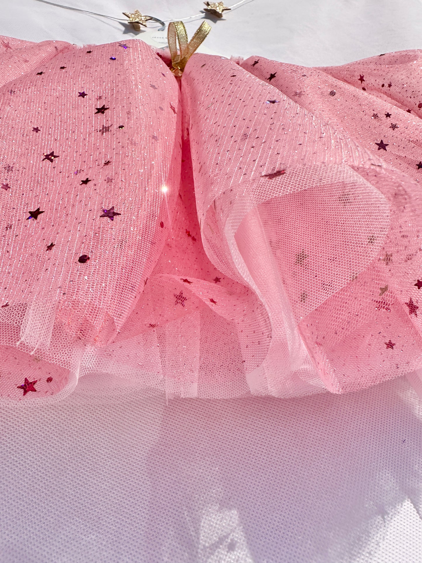 Pink star foil print tutu