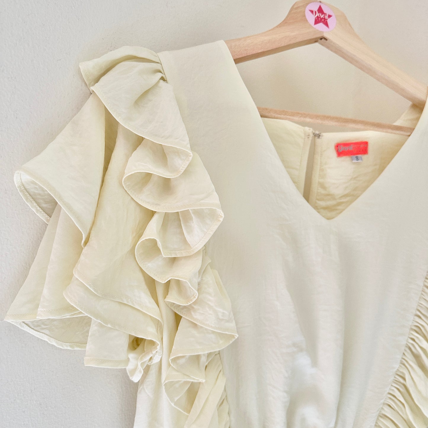 *SALE* Cream Frilly brunch dress