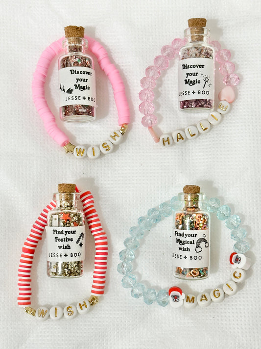 Wish Bottle and Bracelet Set