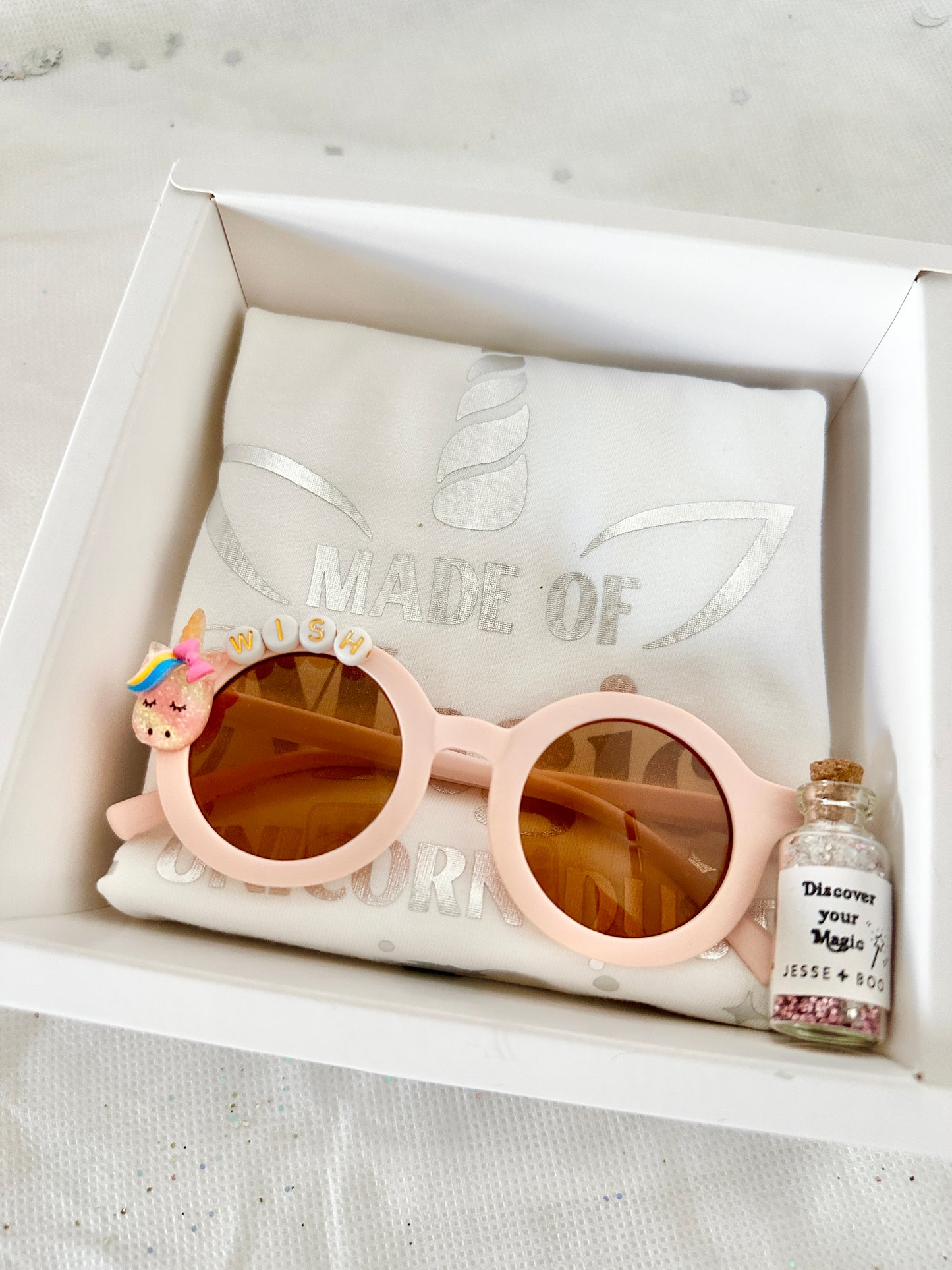 Magic Unicorn T Shirt and Sunglasses Set