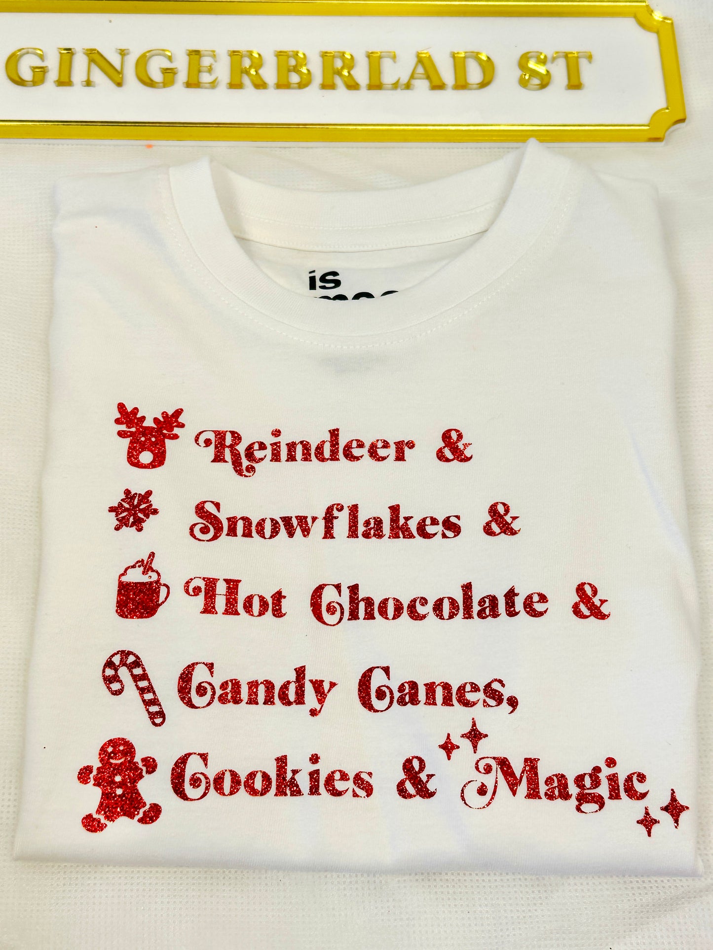 Reindeer & Snowflakes Kids T Shirt