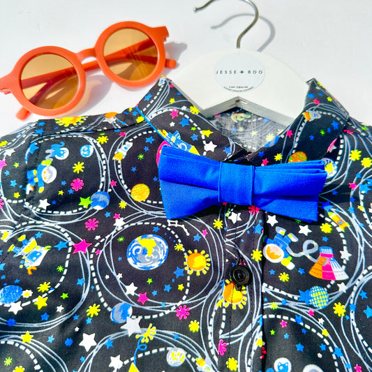 *SALE* Boys SPACE Shirt and bow tie set