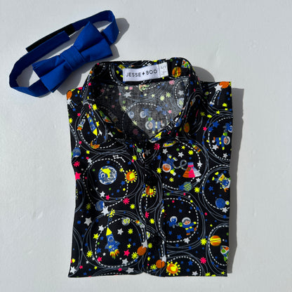 *SALE* Boys SPACE Shirt and bow tie set