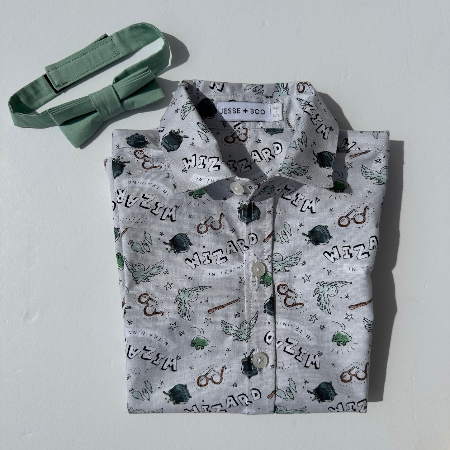 *SALE* Boys WIZARD Shirt and bow tie set