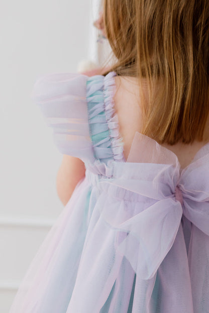 Hidden bunny fluffy tulle dress