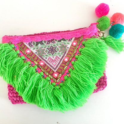 *SALE * Bali Tassel clutch