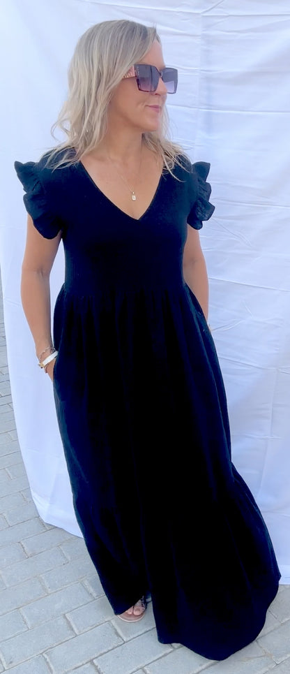 *SALE* Tie Back Detail Cotton Maxi
