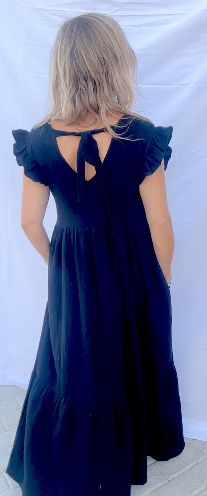 *SALE* Tie Back Detail Cotton Maxi